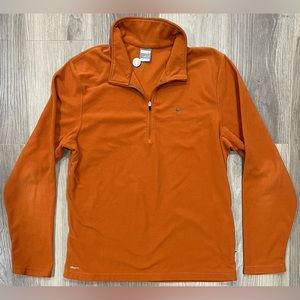 Vintage Nike Fit Silver Tab Mini Swoosh Fleece Quarter Zip Men’s Pullover Size L